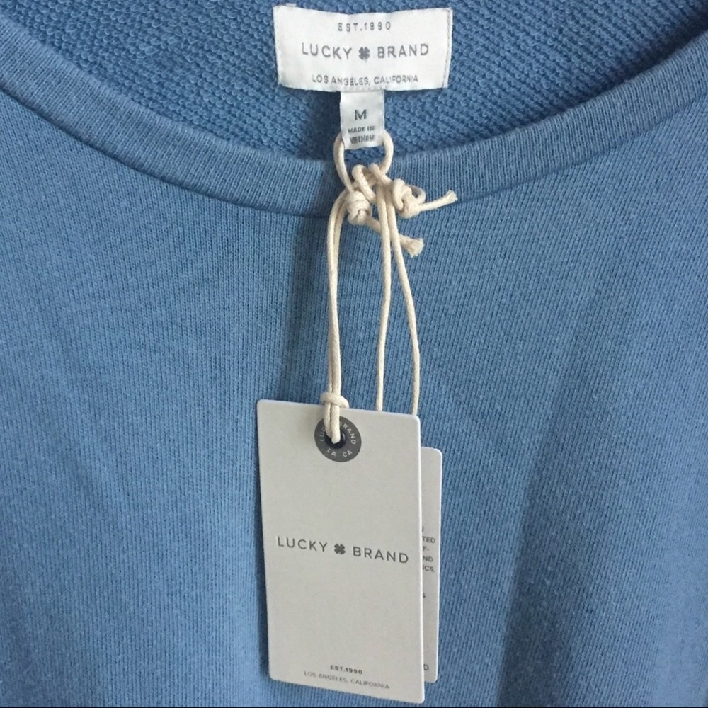 Lucky Brand | Ruffle Sleeve Sweatshirt - Picture 5 of 7